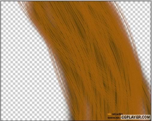 用Photoshop自定义画笔巧绘写实人物头发(图三)