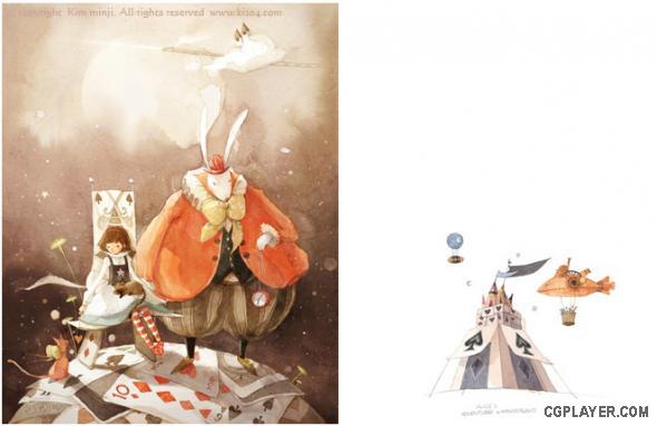 Kim Min Ji - Alice in Wonderland (Illustrations) - casper - ...